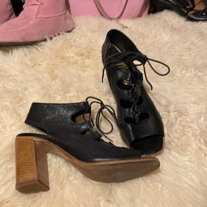 Mimosa Italian leather gladiator shoes